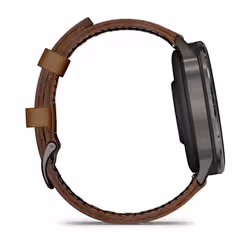 Garmin Venu 4 Smartwatch 45 mm Nero GPS cinturino pelle Marrone - Vista aggiuntiva 5