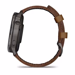 Garmin Venu 4 Smartwatch 45 mm Nero GPS cinturino pelle Marrone - Vista aggiuntiva 8