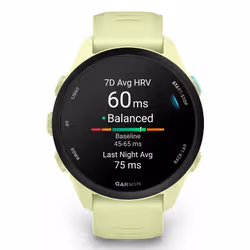 Garmin Forerunner 70 3,05 cm (1.2") AMOLED 30 mm Digitale 390 x 390 Pixel Touch screen Lime GPS (satellitare) - Vista aggiuntiva 5