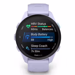 Garmin Forerunner 70 3,05 cm (1.2") AMOLED 30 mm Digitale 390 x 390 Pixel Touch screen Lavanda GPS (satellitare) - Vista aggiuntiva 6