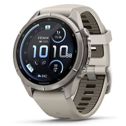Garmin fēnix 9 Pro 3,3 cm (1.3") AMOLED 43 mm Digitale 416 x 416 Pixel Touch screen Titanio Wi-Fi GPS (satellitare)