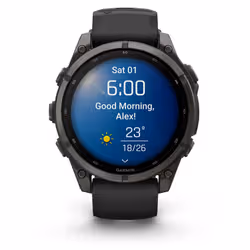 Garmin fēnix 9 3,56 cm (1.4") AMOLED 47 mm Digitale 454 x 454 Pixel Touch screen Titanio Wi-Fi GPS (satellitare) - Vista aggiuntiva 2