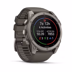 Garmin fēnix 9 3,56 cm (1.4") AMOLED 51 mm Digitale 454 x 454 Pixel Touch screen Titanio Wi-Fi GPS (satellitare) - Vista aggiuntiva 3