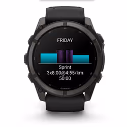 Garmin fēnix 9 3,56 cm (1.4") AMOLED 51 mm Digitale 454 x 454 Pixel Touch screen Titanio Wi-Fi GPS (satellitare) - Vista aggiuntiva 5
