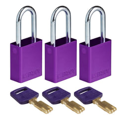 Brady ALU-PRP-38ST-KA3PK lucchetto Lucchetto convenzionale 3 pz