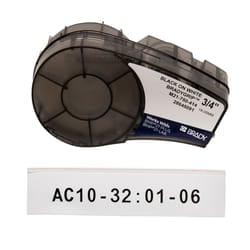 Brady M21-750-414 etichetta per stampante Nero, Bianco Etichetta per stampante autoadesiva