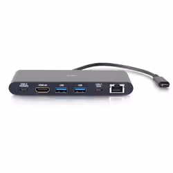 C2G 28845 replicatore di porte e docking station per laptop Cablato USB 3.2 Gen 1 (3.1 Gen 1) Type-C Nero