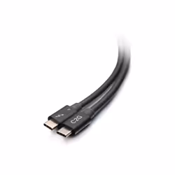 C2G Cavo attivo Thunderbolt™ 4 di tipo USB-C®, 2 m (40 Gbps), USB C, USB C, 2 m, Nero, Nichel, 40 Gbit/s
