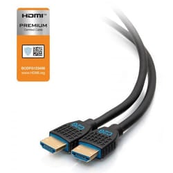 C2G cavo serie Performance Premium ad alta velocità HDMI® - 4K 60 Hz a parete, classificato CMG (FT4) 1,8 m
