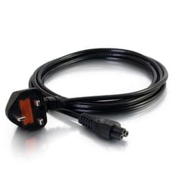 C2G 80603 cavo di alimentazione Nero 3 m Accoppiatore C5 BS 1363