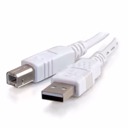 C2G 5m USB 2.0 A/B Cable, 5 m, USB A, USB B, USB 2.0, Maschio/Maschio, Bianco