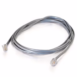 C2G 5m RJ11 6P4C Straight Modular Cable cavo di segnale Grigio