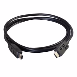C2G USB 2.0, C - Mini B, 1m cavo USB USB C Mini-USB B Nero