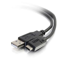 C2G 3m, USB2.0-C/USB2.0-A cavo USB USB C USB A Nero