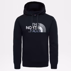 The North Face Drew Peak, Adulto, Maschio, Felpa con cappuccio, Nero, Collo a V, Manica lunga