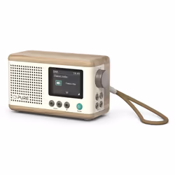 Pure DAB+ Radio Classic Mini Portatile Digitale Crema, Legno