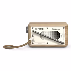 Pure DAB+ Radio Classic Mini Portatile Digitale Crema, Legno