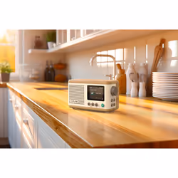 Pure DAB+ Radio Classic Mini Portatile Digitale Crema, Legno - Vista aggiuntiva 5