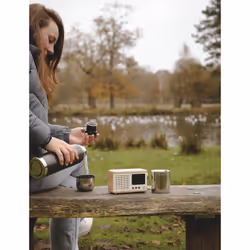 Pure DAB+ Radio Classic Mini Portatile Digitale Crema, Legno - Vista aggiuntiva 6