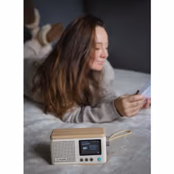 Pure DAB+ Radio Classic Mini Portatile Digitale Crema, Legno - Vista aggiuntiva 7