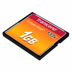 Transcend 1 GB CF 133x CompactFlash MLC
