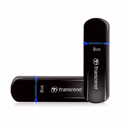 Transcend JetFlash elite 600, 8 GB, USB tipo A, 2.0, Cuffia, 15 g, Nero