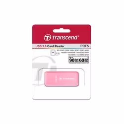 Transcend RDF5 lettore di schede USB 3.2 Gen 1 (3.1 Gen 1) Type-A Rosa