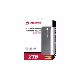 Transcend StoreJet 25C3 disco rigido esterno 2 TB 5400 Giri/min 2.5" Micro-USB B 3.2 Gen 1 (3.1 Gen 1) Grigio - Vista aggiuntiva 4