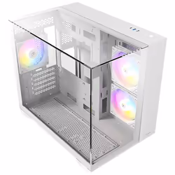Antec CX600M Trio ARGB White Mini Tower Trasparente, Bianco - Vista aggiuntiva 5