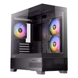 Antec CX500m ARGB, Mini Tower, PC, Nero, ITX, micro ATX, Vetro, Acciaio, 16,5 cm