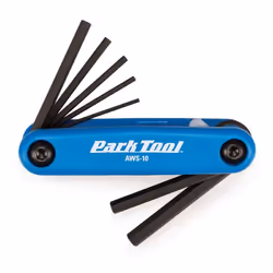 PARK TOOL AWS-10, Set di chiavi esagonali pieghevoli, Metrico, 1.5,2,2.5,3,4,5,6 mm