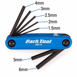 PARK TOOL AWS-10 Set di chiavi esagonali pieghevoli Metrico