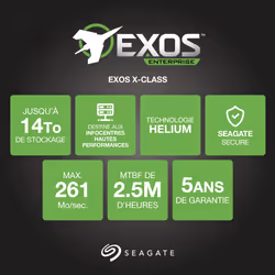 Seagate Enterprise Exos X14 disco rigido interno 12 TB 7200 Giri/min 256 MB 3.5" Serial ATA III