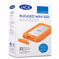 LaCie Rugged Mini disco rigido esterno 5 TB 3.2 Gen 1 (3.1 Gen 1) Arancione - Vista aggiuntiva 5