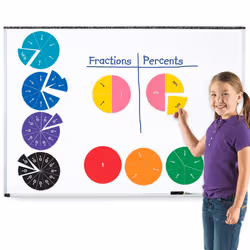Learning Resources Double-Sided Magnetic Demonstration Rainbow Fraction Circles - Vista aggiuntiva 2