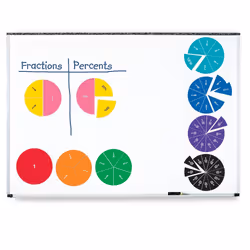 Learning Resources Double-Sided Magnetic Demonstration Rainbow Fraction Circles - Vista aggiuntiva 5