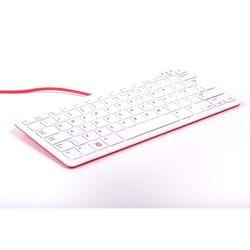 Raspberry Pi SC0168 tastiera Ufficio USB QWERTZ Tedesco Rosso, Bianco