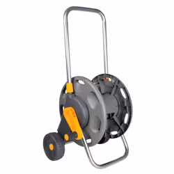 Carrello con ruote Robusto e mobile Capacità: 60 L Fornito con 2 connettori Tubo NON fornito Carrello avvolgitubo senza tubo ...