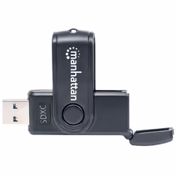 Manhattan 101981 lettore di schede USB 3.2 Gen 1 (3.1 Gen 1) Type-A Nero - Vista aggiuntiva 5
