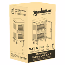 Manhattan 102353 portable device management cart& cabinet Carrello per la gestione dei dispositivi portatili Grigio - Vista aggiuntiva 6