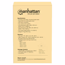 Manhattan 102353 portable device management cart& cabinet Carrello per la gestione dei dispositivi portatili Grigio - Vista aggiuntiva 8