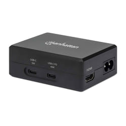 Manhattan 130554 replicatore di porte e docking station per laptop USB 3.2 Gen 1 (3.1 Gen 1) Type-C Nero