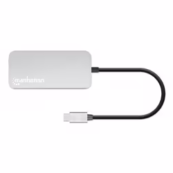 Manhattan 130615 replicatore di porte e docking station per laptop Cablato USB 3.2 Gen 1 (3.1 Gen 1) Type-C Alluminio