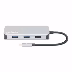 Manhattan 130615 replicatore di porte e docking station per laptop Cablato USB 3.2 Gen 1 (3.1 Gen 1) Type-C Alluminio - Vista aggiuntiva 4
