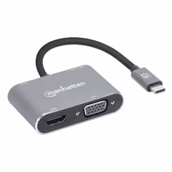 Manhattan 130691 replicatore di porte e docking station per laptop Cablato USB 3.2 Gen 1 (3.1 Gen 1) Type-C Grigio - Vista aggiuntiva 4