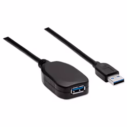 Manhattan 150712 cavo USB USB 3.2 Gen 1 (3.1 Gen 1) 5 m USB A Nero