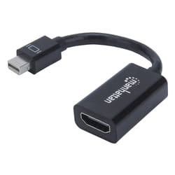 Manhattan 151528 cavo e adattatore video 0,12 m Mini DisplayPort HDMI tipo A (Standard) Nero