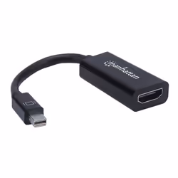 Manhattan 151528 cavo e adattatore video 0,12 m Mini DisplayPort HDMI tipo A (Standard) Nero