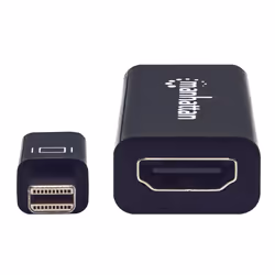 Manhattan 151528 cavo e adattatore video 0,12 m Mini DisplayPort HDMI tipo A (Standard) Nero