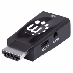 Manhattan 151542, HDMI, VGA, 3.5mm, Nero